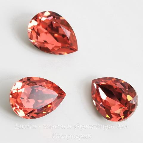 4320 Ювелирные стразы Сваровски Капля Padparadscha (18х13 мм) ()