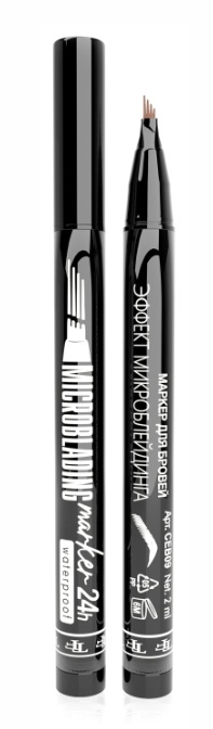 TF CEB09 Маркер для бровей  , тон 01 MICROBLADING MARKER TINT BROW LINER пепельно-кориневый