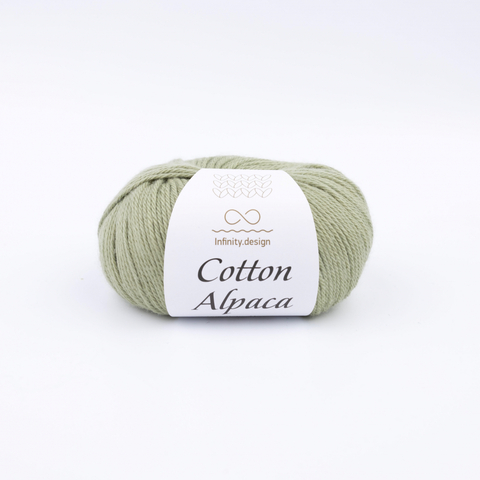 Пряжа Infinity Cotton Alpaca 9522 светлая олива