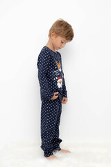 Пижама  для мальчика  К 1620/поп-звезды на морском синем