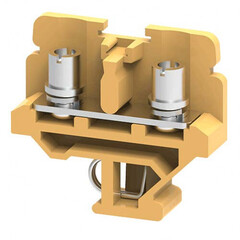 Проходная меламиновая клемма с креплением проводника до 16 мм.кв. 76A/1000V