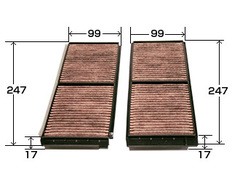 Фильтр салонный угольный VIC  AC-404EX