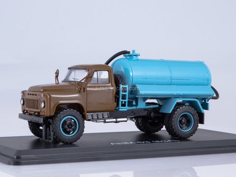 GAZ-53A Cesspool truck ANM-53 khaki blue 1:43 Start Scale Models (SSM)