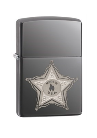 Зажигалка ZIPPO с покрытием Black Ice, латунь/сталь, чёрный, 57x38x13 мм (28360) Wenger-Victorinox.Ru