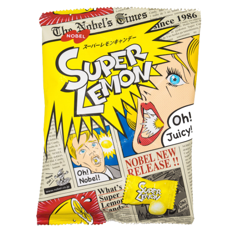 Леденцы Nobel Super Lemon со вкусом лимона, 88 гр.