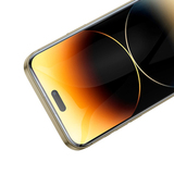 Защитное стекло 9D на весь экран 0.4 мм 4H HOCO A34 для iPhone 14 Pro Max (6.7") / 15 Plus (6.7") (Черная рамка)