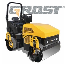 Виброкаток GROST VR1800HK двухвальцовый бензиновый - [1490 кг / Honda GX630]