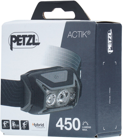 Картинка фонарь налобный Petzl Actik 2022 серый - 5