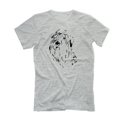 Футболка "Черный терьер - рисунок"