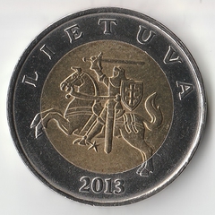 Монета  5 лит 2013 года, Литва