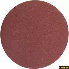 Круг STAYER ?PROFI? из абразивной бумаги на велкро основе, без отв., P120, 125мм, 5шт