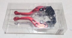 Короткие рычаги тормоза-сцепления Honda CBR 600 RR 2007-2022 / CBR 1000 RR / Fireblade 2008-2016 г.в. / Красный