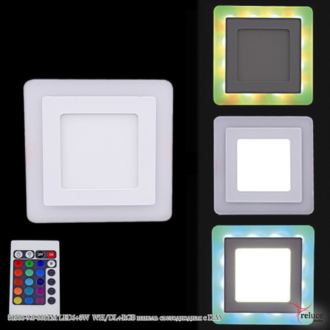 51506-9.0-001TM LED6+3W  WH/DL+RGB панель светодиодная с ПДУ