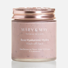 Глиняная маска для глубокого увлажнения Mary&May Rose Hyaluronic Hydra Glow Wash Off Pack