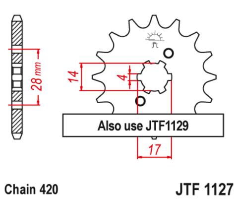 Звезда ведущая JTF1127-13