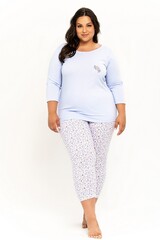 Пижама женская со штанами TARO 3240/3256/3257 ARIELLA_Светло-голубой