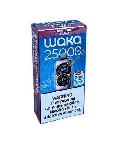 WAKA 25000 затяжек - Клубника Банан, 5%
