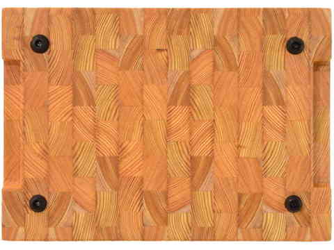 деревянная торцевая разделочная доска 35х25х4 см из лиственницы