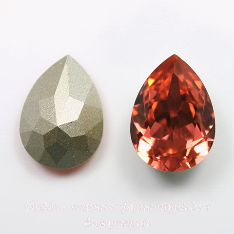 4320 Ювелирные стразы Сваровски Капля Padparadscha (18х13 мм) ()