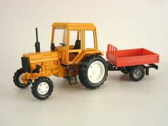 Tractor MTZ-82 Belarus metall with Trailer Bison 1:43 Agat Mossar Tantal