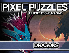 Pixel Puzzles Illustrations & Anime - Jigsaw Pack: Dragons (для ПК, цифровой код доступа)