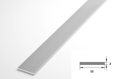 Штанга плоская Лука 15 мм ШПл 06.2000.500 без окраса