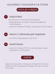 Набор Наклейки для педикюра 