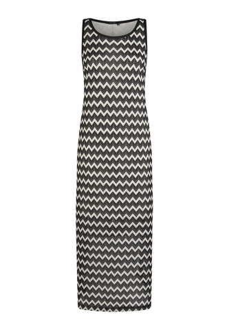 Marc Aurel Платье вязаное в зигзагообразный узор