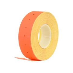 Ценник Basir клейкий, размер 21*12 мм, оранжевый, 1000 шт в рулоне