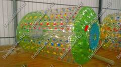 Аттракцион Водный роллер (Гидророллер) «Прозрачно - зелёный» ПВХ 2*1,8*1,8 м