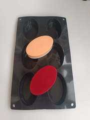 Силиконовая форма Овалы 6шт/лист