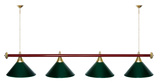 Лампа STARTBILLIARDS 4 пл. (плафоны зеленые,штанга золотая,фурнитура золото) фото №88