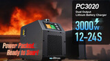 Зарядное устройство SkyRC PC3020-2 (SK-100227), 12-24S LiPo (4.2V) и LiHV (4.25-4.5V), 3000W (AC), Max x2 45A