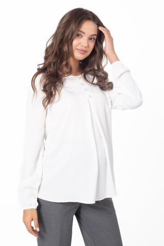 Блузка для беременных 16308 молочный