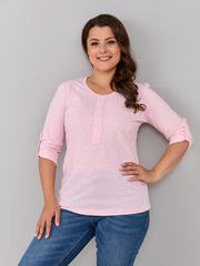 Лонгслив ЛНк-005/розовый-меланж