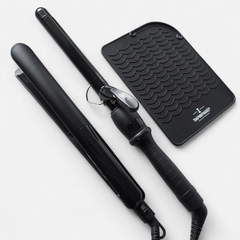 Набор для укладки волос Melon (плойка 22 мм, утюжок 25 мм, термоковрик)