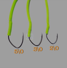 Монтаж на сома ручной работы с подводным поплавком c 1 крючком № 2/0