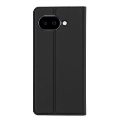 Чехол книжка из кожи черного цвета для Google Pixel 10a, серия Skin Pro Series от Dux Ducis
