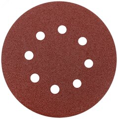 39783 Круги шлифовальные с отверстиями (липучка), алюминий-оксидные, 125мм, 5 шт. Р60