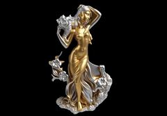 Силиконовый молд Богиня весны, цветов и юности