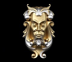 Силиконовый молд № 0089 Маскарон