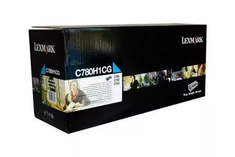 Картридж для принтеров Lexmark C780, C782 голубой (cyan). Ресурс 10000 стр (C780H1CG)