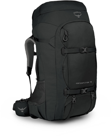 Картинка рюкзак для путешествий Osprey Farpoint Trek 75 Black - 1