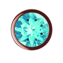 Пробка цвета розового золота с малиновым кристаллом Diamond Topaz Shine L - 8,3 см. - 