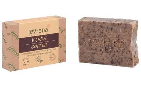Натуральное мыло 100% органика ручной работы КОФЕ 100гр/ТМ Levrana