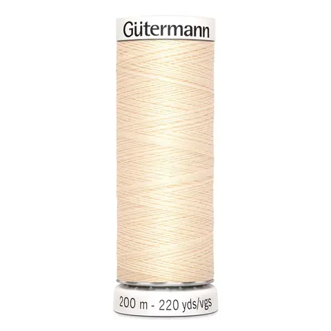 Нить Sew-All 200 м, Gutermann, 414 св.кремово-бежевый