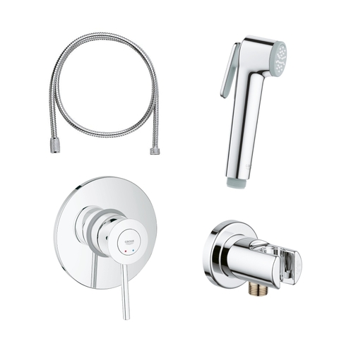 Набор для гигиенического душа GROHE BauClassic, хром (124434)