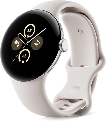 Умные часы Google Pixel Watch 2 41mm Wi-Fi (Polished Silver/Porcelain)