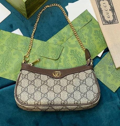 Мини-сумка Gucci Ophidia бежевый