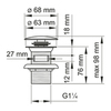 Донный клапан WasserKraft A024